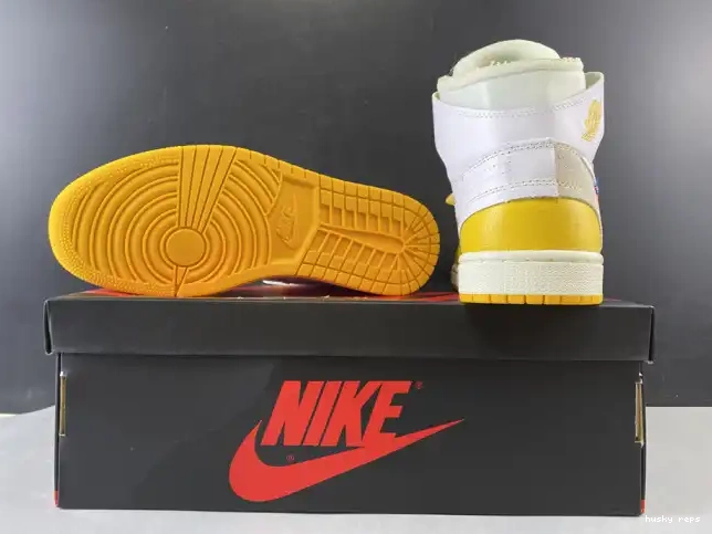 Cheap Husky x Dark Powder Off-White AQ0818-149 NRG White Yellow-Cone 1 Jordan Air 0620